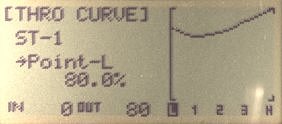 Spektrum DX7se Throttle Curve ST-1